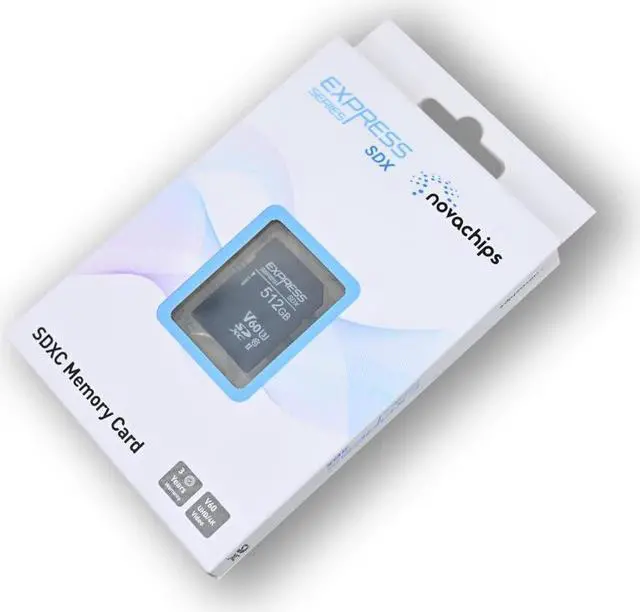 Alt view image 4 of 5 - Novachips 512GB Express SDXC V60 UHS-II Memory Card - Nikon/Panasonic/Canon/Sony/Fujifilm (NP467C512GTX3)