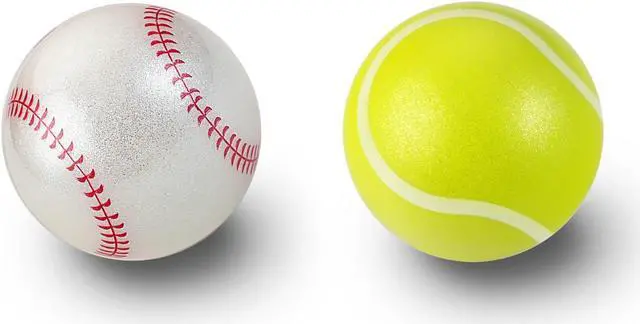 Main image of Perixx PERIPRO-303X2I 1.34 inches Sports Trackball 2 pcs Pack for trackball Mouse - Tennis Ball and Baseball Design - Compatible for M570, M575, PERIMICE-517/520/717/720, and Others