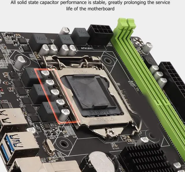 Alt view image 4 of 5 - LGA 1151 Motherboard, M ATX DDR4 32GB, M.2 Hard Disk Interface Desktop Server Mini Board, SATA3.0 USB3.0 Interface,Gigabit Network Card Desktop Computer Gaming Motherboards
