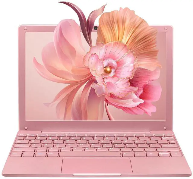 Main image of BINTEC 10.1 inch Ultra-Thin Portable Mini Laptop, Celeron N4020 Processor (up to 2.8Ghz), 8GB RAM DDR4,Weight only About 0.8Kg,Built-in Webcam, WiFi, Easy to Carry (Rose Gold, 8G+128GB SSD)