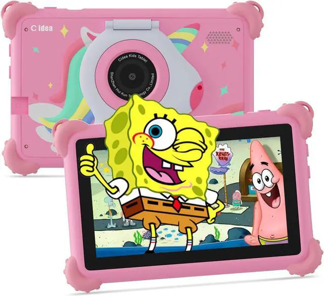 Main image of C idea 7 Inches Tablets for Kids with IWAWA Kids Learning App,Toddler Tablets Age 2-4 with 4GB RAM 32GB ROM,Safety Eye HD IPS Screen,Dual Camera,WiFi,BT (Pink)