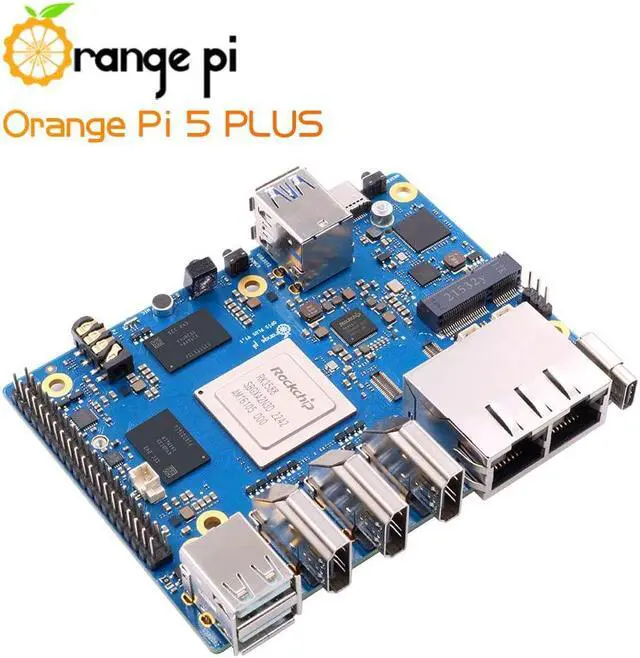 Alt view image 5 of 5 - Orange Pi 5 Plus 8GB Rockchip RK3588 8 Core 64 Bit Single Board Computer, 2.4GHz Frequency Open Source Development Board Run Orange Pi OS, Android, Debian, Ubuntu (Pi 5 Plus 8G+5V4A TC Supply)