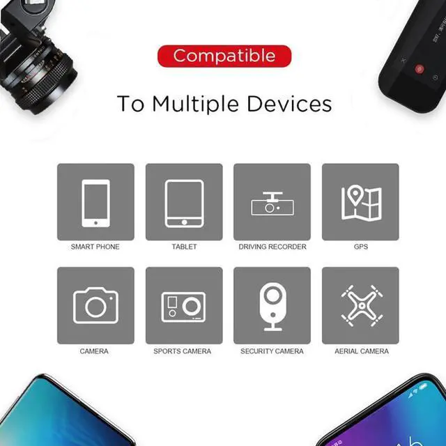 Alt view image 2 of 5 - 2 Pack 256GB TF Card with SD Adapter, Ultra High Speed C10 SD Card TF Memory Card