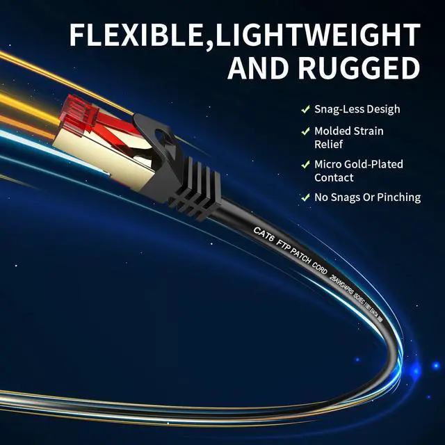 Alt view image 2 of 5 - Sjorks Cat6 Outdoor/Indoor Ethernet Cable 200ft.Waterproof, Direct Burial, In-Ground, UV Jacket, POE, Network, Internet, Cat 6, Cat6 Cable - 200ft