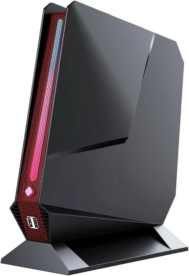 Main image of Mini PC Core i7-8750H (up to 4.1GHz) + GTX 1050 3GB Dual Graphics Mini Computers 16GB DDR4 512GB NVMe PCIe 3.0 SSD, RGB Lights Mini Desktop Computer 4K Dual HDMI+Type-C, WiFi 6 BT5.2, Windows 11 Pro