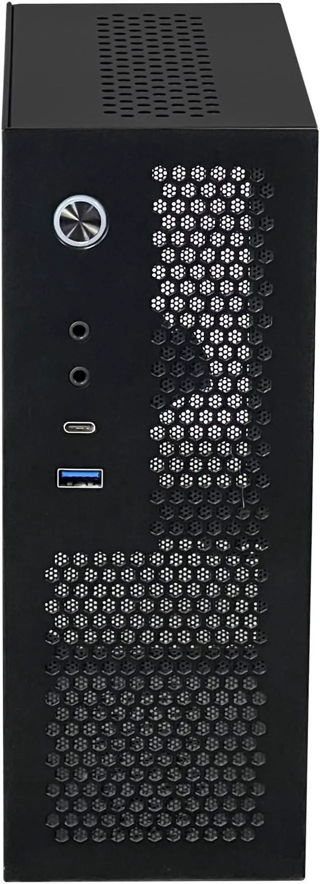 Alt view image 4 of 5 - Goodisory A09 Black Typec(10g)+USB3.0 Black Mini-ITX 0.8mm SPCC Desktop Computer Case Fit in Flex PSU
