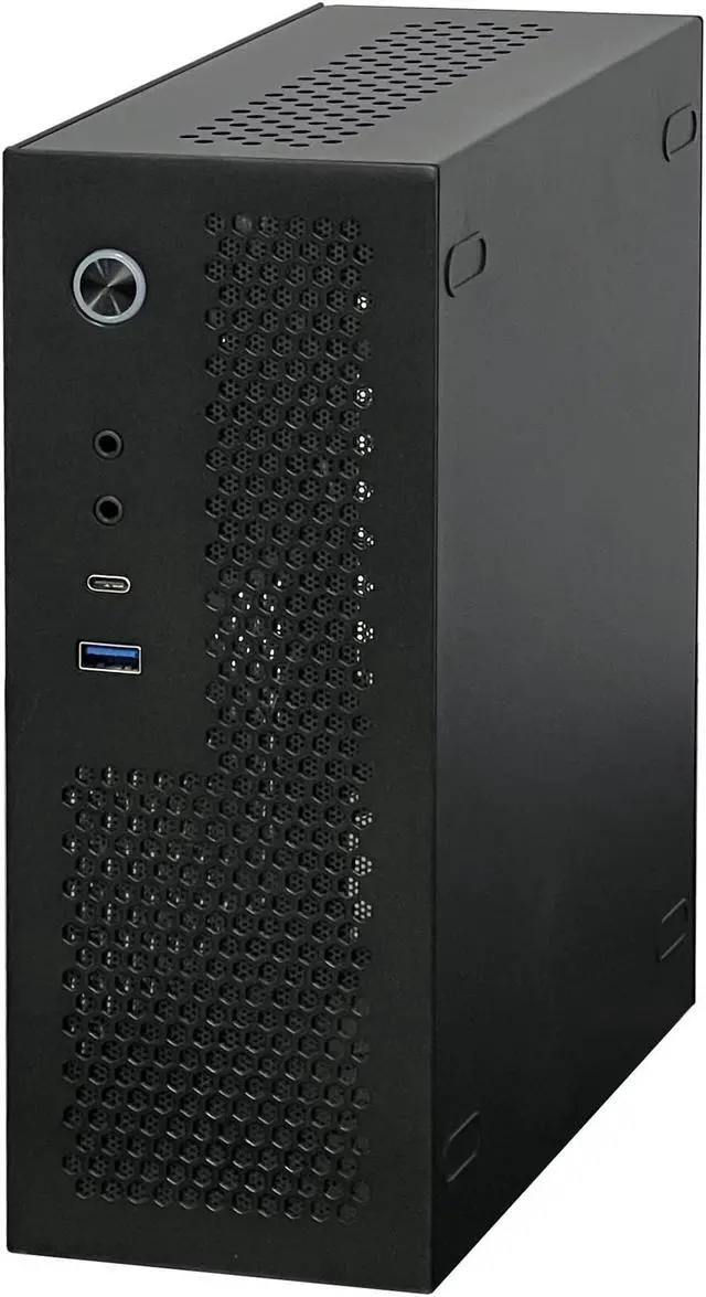 Alt view image 5 of 5 - Goodisory A09 Black Typec(10g)+USB3.0 Black Mini-ITX 0.8mm SPCC Desktop Computer Case Fit in Flex PSU