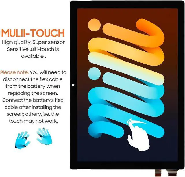 Alt view image 5 of 5 - Screen Replacement for Microsoft Surface Pro 4 1724 12.3 inch LCD Display Touch Screen Digitizer Full Assembly 2736x1824