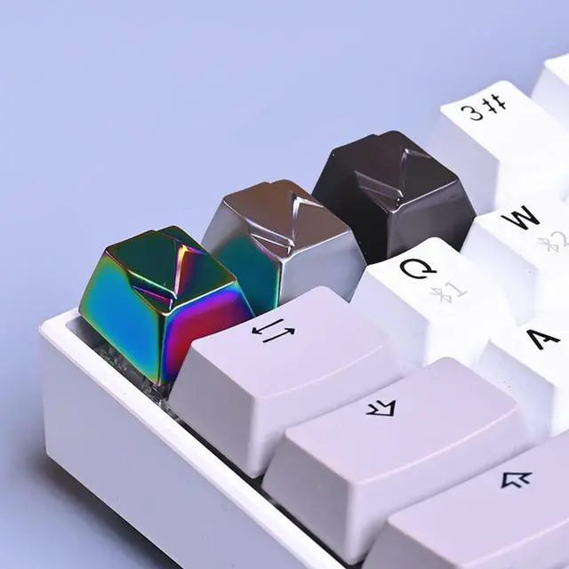 Alt view image 4 of 5 - MECHKYP Metal Artisan Keycaps,CNC Zinc Alloy Custom Keycap,Mechanical Keycap,Unique Polygon Style,Gift Collection (Multicolor)