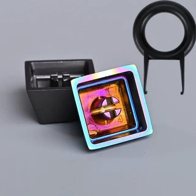 Alt view image 5 of 5 - MECHKYP Metal Artisan Keycaps,CNC Zinc Alloy Custom Keycap,Mechanical Keycap,Unique Polygon Style,Gift Collection (Multicolor)