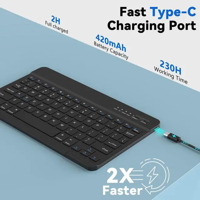 Alt view image 4 of 5 - TQQ for iPad Pro 11-inch (M4) 2024 Case with Keyboard, Keyboard Case for iPad Pro 11-inch (M4), Detachable - Pencil Holder - Flip Stand Cover - Case for iPad Pro 11-inch (M4) (Black)