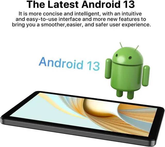 Alt view image 2 of 5 - UMIDIGI G3 Tab Android 13 Tablet 2025 with Sim Card Slot, 3GB+32GB 256GB Expand, 2.4/5GHz WiFi, 10.1 inch Tablet with 4* A53-Cortex of 2.0 GHz, 6000mAh, BT, 1280 * 800 Touch Screen, Al Face Unlock