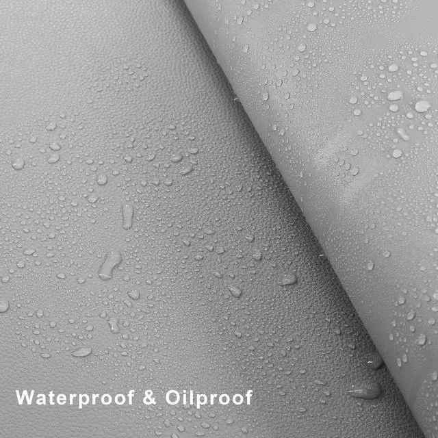 Alt view image 4 of 5 - Vyaaa L-Shaped Leather Desk Pad Protector,Large Gaming Mouse Pad,Office and Home Desk Mat, 51 x 51 x 15.7 Inch, Light Gray