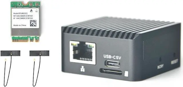 Main image of NanoPi Zero2 Mini WiFi Router, Portable Fast GigE Computer, 1GB/2GB LPDDR4X RAM Rockchip RK3528A SoC, 4K H265/H264 Decoder, Gigabit Ethernet Port for IoT Smart Gateway (2GB with M.2 WiFi Module)