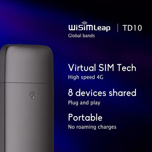 Alt view image 4 of 5 - 4G LTE Portable WiFi Hotspot for Travel No SIM Required, No Contract, Pocket Router Road Trips & Vehicles Works in 150+ Countries 30GB Data for North America Plug and Play