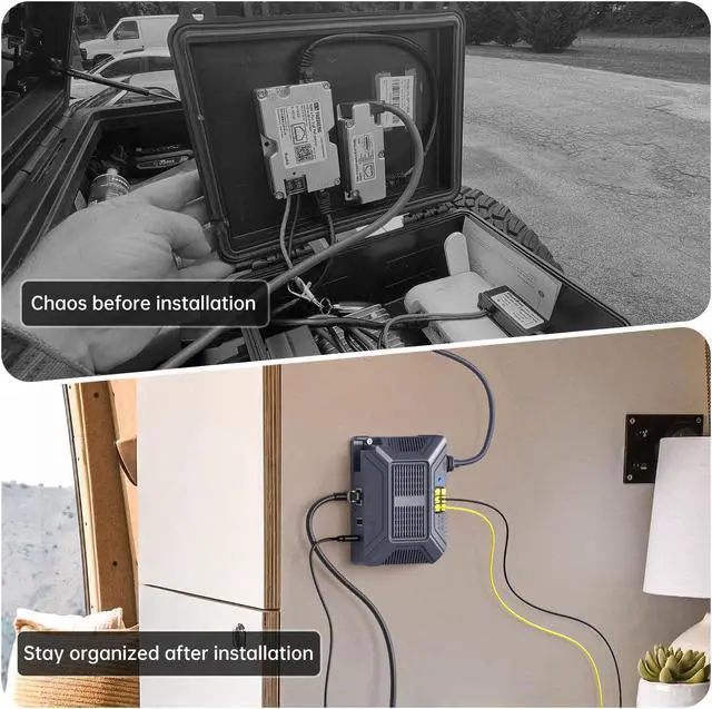 Alt view image 4 of 5 - XLTTYWL Starlink V3 Poe Injector, 200W 5 in 1 GigE Passive & ESD Protection Gen3 Starlinks 12v with USB & Type-C Power Output and DC Step UP Converter DC 9-36V/200W for Starlink Gen 3 Dishy (Grey)