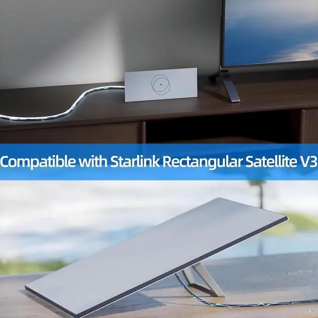 Alt view image 3 of 5 - NPMLTFS 150ft Starlink Gen 3 Cable, Waterproof Satellite Replacement Standard V3 Cable for Starlink Rectangular Satellite Gen 3 Starlink Cable Extension