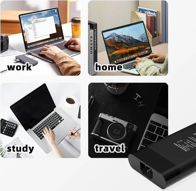 Alt view image 5 of 5 - 200W AC Charger Compatible with HP OMEN Pavilion 15 16 17 Envy 15 2020 ZBook 15 17 Victus 15 16 ZBook Firefly 15 17 G3 G4 G5 Laptop Power Adapter Supply