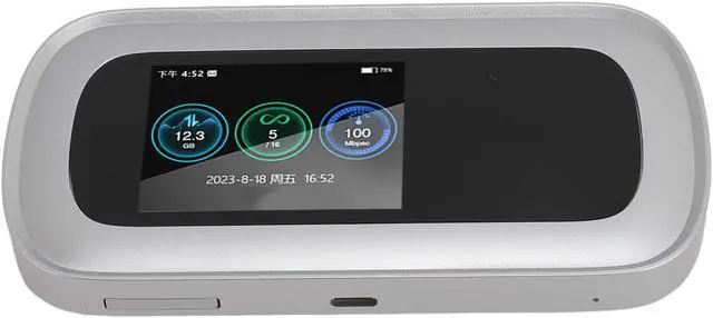 Main image of 5g Hotspot for Travel, 2 in 1 Mobile Router with Power Bank, WiFi6 4G Network Router with SIM Card Slot, 2.5 Inch Color Screen, Support Android 11