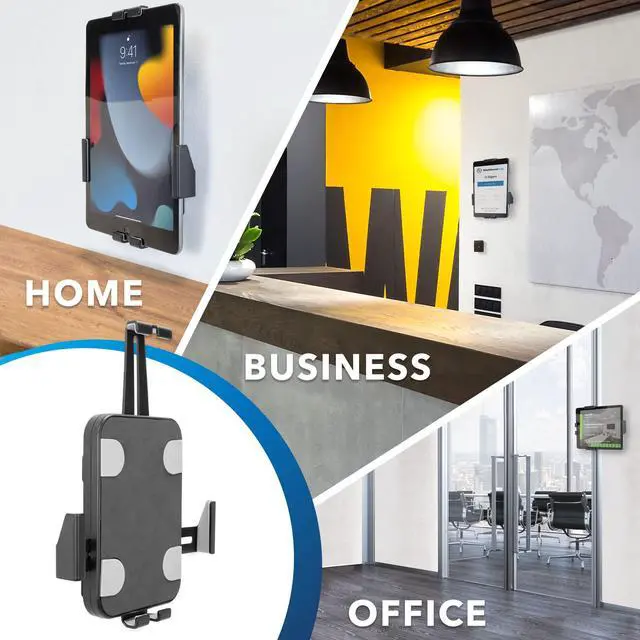 Alt view image 2 of 5 - Mount-It! Anti-Theft Tablet Wall Mount | Universal Fit Tablet Kiosk Compatible with 7.9" to 11" Ipad and Samsung Tablets | Wall Mounted Tablet Kiosk, Black