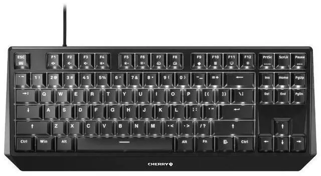 Main image of Cherry MX Board 1.0 Keyboard TKL TenKeyLess - Cable Connectivity - USB Interface - 87 Key - Mechanical MX Red Switches - Black