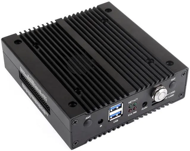 Main image of waveshare NAS Multi-Functional Mini-Computer Designed for Raspberry Pi Compute Module 4 (NOT Included), Network Storage, 4G Network, Metal Case