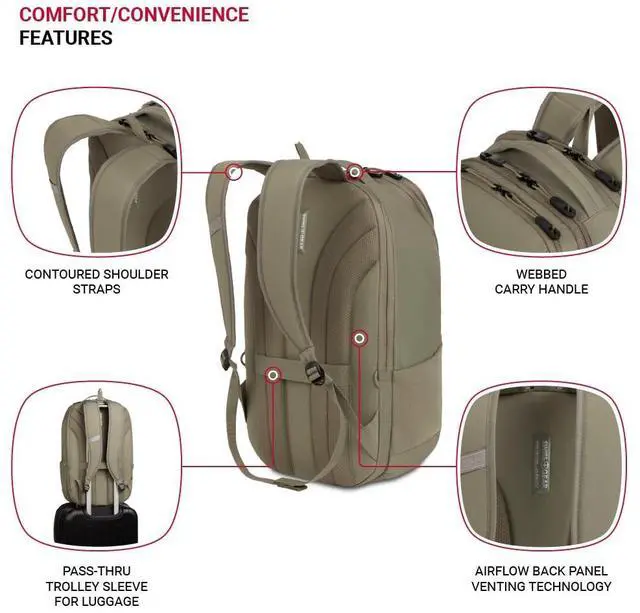 Alt view image 2 of 5 - SwissGear Viibe III, Olive, 19 Inch