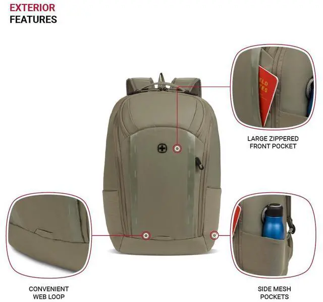 Alt view image 3 of 5 - SwissGear Viibe III, Olive, 19 Inch
