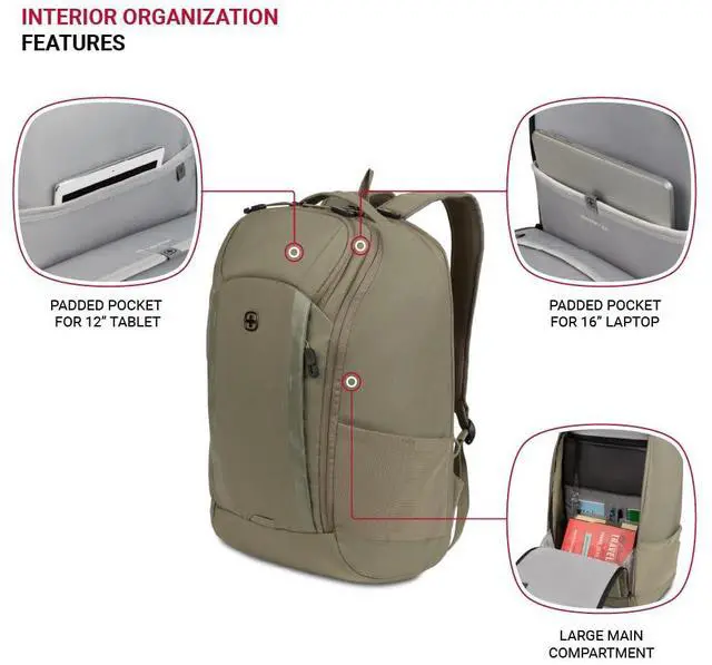 Alt view image 4 of 5 - SwissGear Viibe III, Olive, 19 Inch