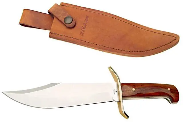 Main image of BEAR & SON - Fixed - 7.375" - Clip Point - Sandvik 12C27M Stainless Steel - Cocobolo - Unique Cocobolo Wood Handles - CB00 3/4