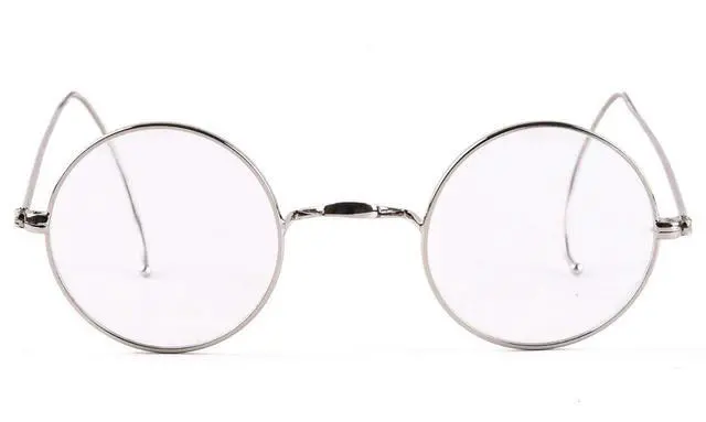 Alt view image 4 of 5 - Agstum Blue Light Blocking Reading Glasses, Small Round Wire Rim Readers for Computer Use Anti-Glare Cut UV400 (Silver / 39mm Size, 2.00 x)