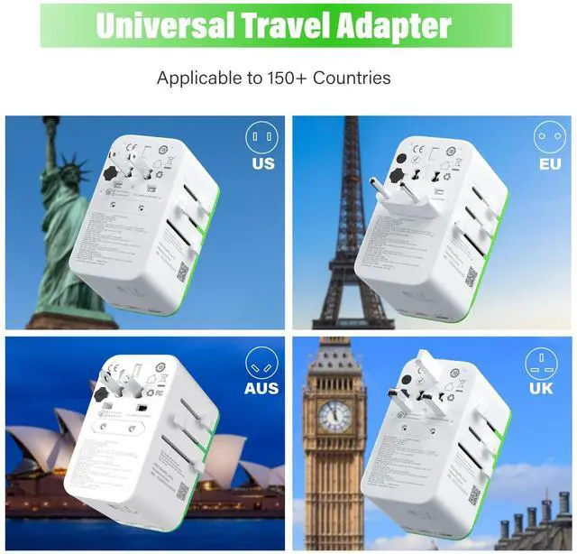Alt view image 2 of 5 - GlocalMe G4 Pro 4G LTE Mobile Hotspot Device and RoamPlug Universal Travel Adapter with 4G WiFi Mobile Hotspot, All-in-One International Power Plug Adaptor, 4 USB Ports and Max 70W Output for US EU UK