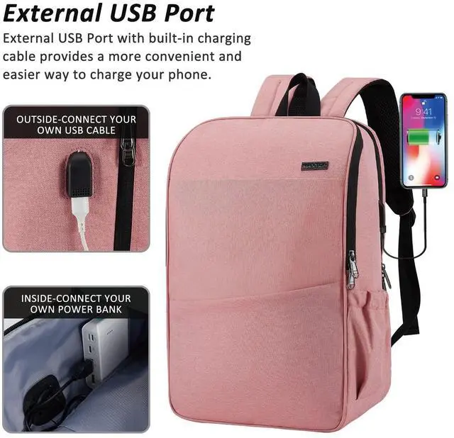 Alt view image 3 of 5 - MAXTOP Deep Storage Laptop Backpack with USB Charging Port[Water Resistant] College School Computer Bookbag Fits 17 Inch Laptop