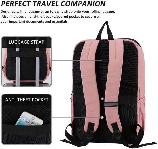 Alt view image 5 of 5 - MAXTOP Deep Storage Laptop Backpack with USB Charging Port[Water Resistant] College School Computer Bookbag Fits 17 Inch Laptop