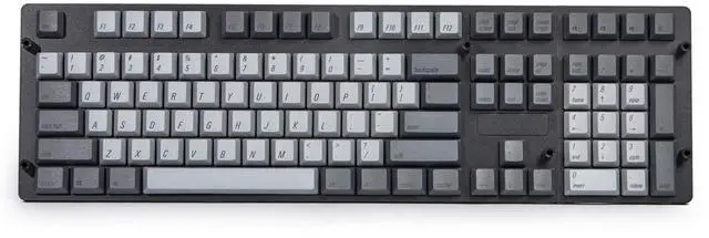Main image of Qisan PBT Keycaps 108 Key Cherry Profile Keycap Set Dye-subbed for 61/87/104/108 MX Switches Mechanical Gaming Keyboard (Grey Combo)