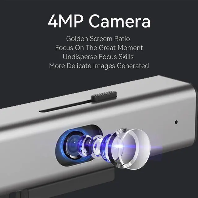 Alt view image 5 of 5 - Philips Webcam for PC Streaming with Microphone - 2K Webcam for Desktop Web-Camera, Light Correction, Laptop Web Cam with 2 Mics, USB Camera for Gaming, Laptop/Mac/Zoom/YouTube/Video Calling/Office