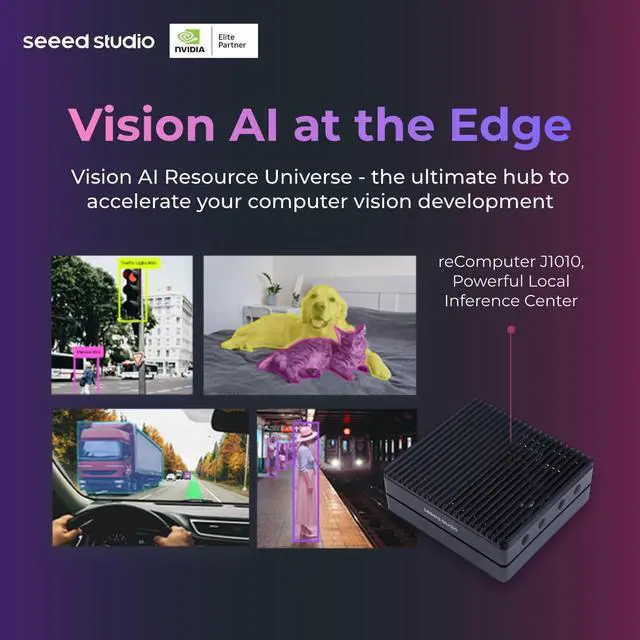Alt view image 4 of 5 - Seeed studio NVIDIA Jetson Nano Edge AI Device - reComputer J1010 Kit, Aluminium Case, Pre-Installed Jetpack System. Mini PC with 0.5 TFLOPs (FP16), Power Supply NOT Included