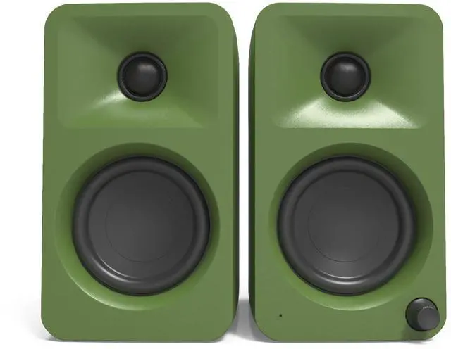 Alt view image 2 of 3 - Kanto ORAMN 100W Powered Reference Desktop Computer Speakers with Bluetooth 5.0 and USB-C Input | Bi-Amplified | 100 Hz Automatic Crossover | Reference Quality Sound | Pair | Moss