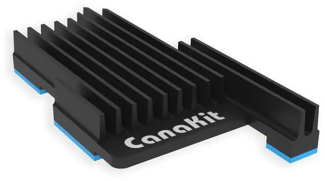 Alt view image 5 of 5 - CanaKit 45W Raspberry Pi 5 Power Supply and CanaKit Case, Mega Heat Sink and Fan Bundle
