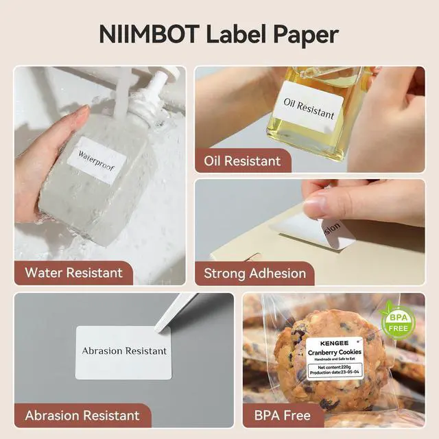 Alt view image 4 of 5 - NIIMBOT B1 Label Maker with 3 Roll Label Tape