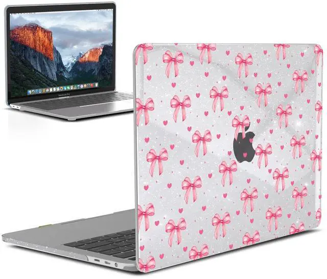 Main image of IBENZER Compatible with 2025 2024 M2 MacBook Pro 13 Inch Case M1 A2338 A2289 A2251 A2159 A1989 A1706 A1708, Hard Shell Case for Mac Pro 13 (2025-2016), Bow, MT13-BOW