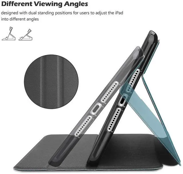 Alt view image 3 of 5 - ProCase iPad Mini Case for iPad Mini 5 2019/ Mini 4, Mini 1 2 3 -Teal Bundle with iPad Mini 1 2 3 Screen Protectors, Tempered Glass Screen Film Guard Screen Protector