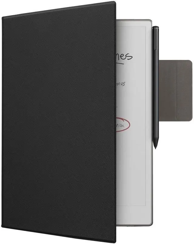 Main image of kwmobile Tablet Case Compatible with Remarkable Paper Pro Cover - Lightweight PU Leather Cover with Magnetic Closure - Black