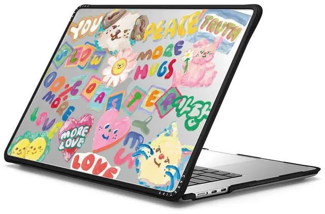 Alt view image 2 of 3 - CASETiFY Impact MacBook Air 15" (M2-M4) Case [Cushioned Impact Corners/Scratch-Resistant/Anti-Slip Grip] - SLOWCOASTER Sticker - Clear Black