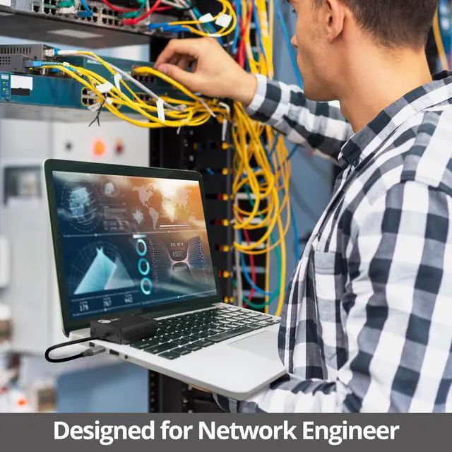 Alt view image 5 of 5 - SIIG USB-C to SFP Fiber Gigabit Ethernet Adapter, 1 Gbps, Power Saving Mode IEEE 802.3az, Secure Network Connectivity, Heat Dissipation, Windows and Mac - TAA Compliant (JU-NE0D11-S1)