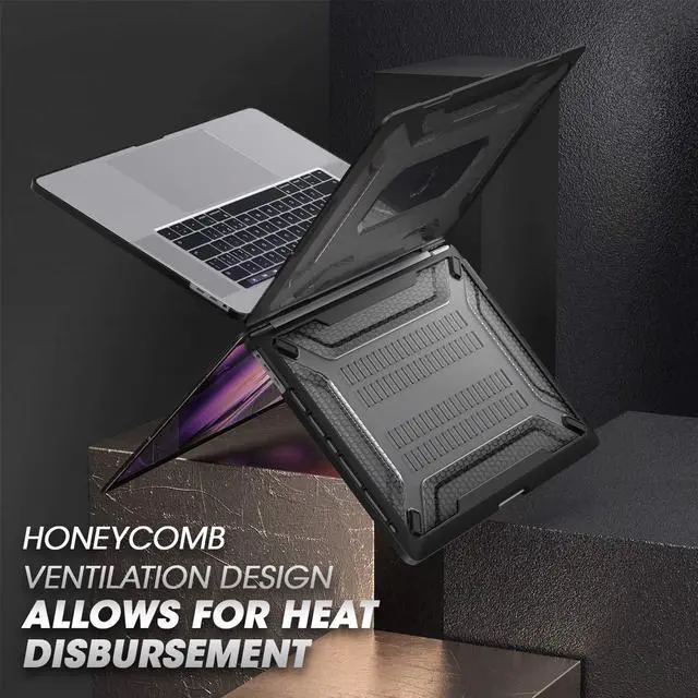 Alt view image 5 of 5 - SUPCASE [Unicorn Beetle Series] Case Designed for MacBook Pro 16 inch A2141 (2019 Release), Slim Rubberized TPU Bumper Cover with Touch Bar and Touch ID (Black)