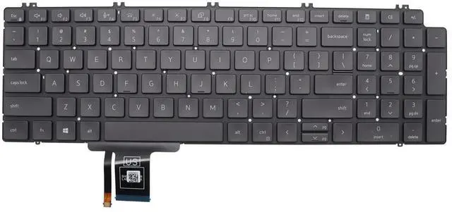 Main image of New Replacement Keyboard Compatible with Precision 7750 7760 7550 7560 US with Backlit