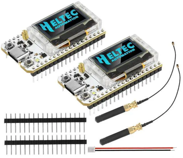 Main image of LoRa V3 ESP32 LoRa V3 Development Board, SX1262 ESP32 V3 Dual-core OLED Type C WI-FI Kit OLED Display ESP32 Module CP2012 863-928 MHz for IOT Meshtastic Arduin0, 2-Pack