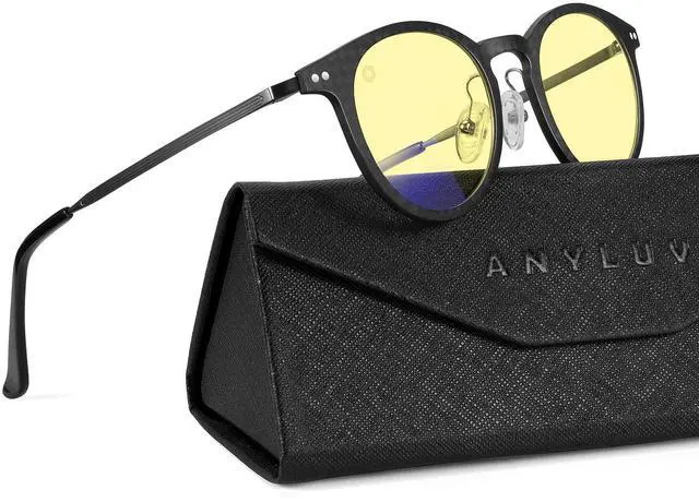 Main image of ANYLUV Blue-Light Glasses Men Gaming-Glasses: Blue Light Blocking Glasses with Lightweight Carbon Fibre for Eye Protection