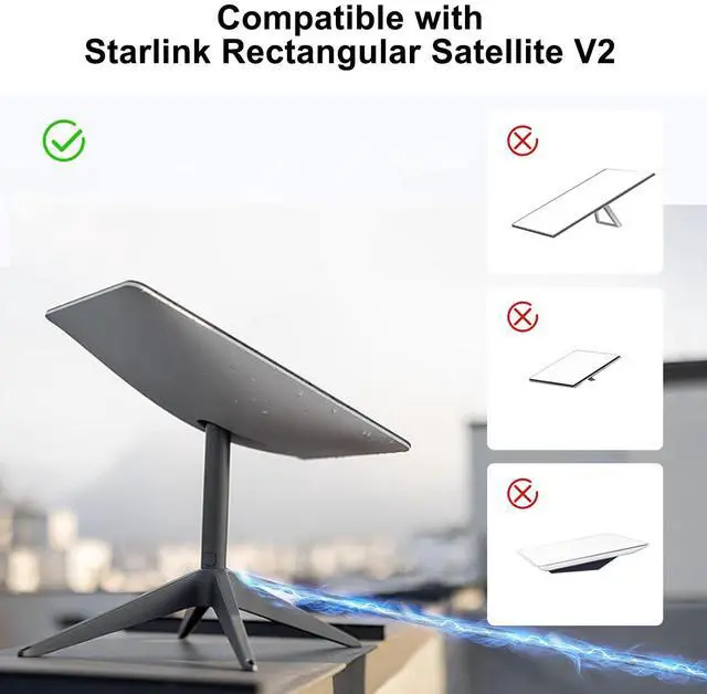 Alt view image 4 of 5 - Azduou Ethernet Adapter for Starlink Satellite Internet V2 Wired External Network for Rectangle Dish, Starlink Ethernet Adapter for Standard Actuated Gen 2